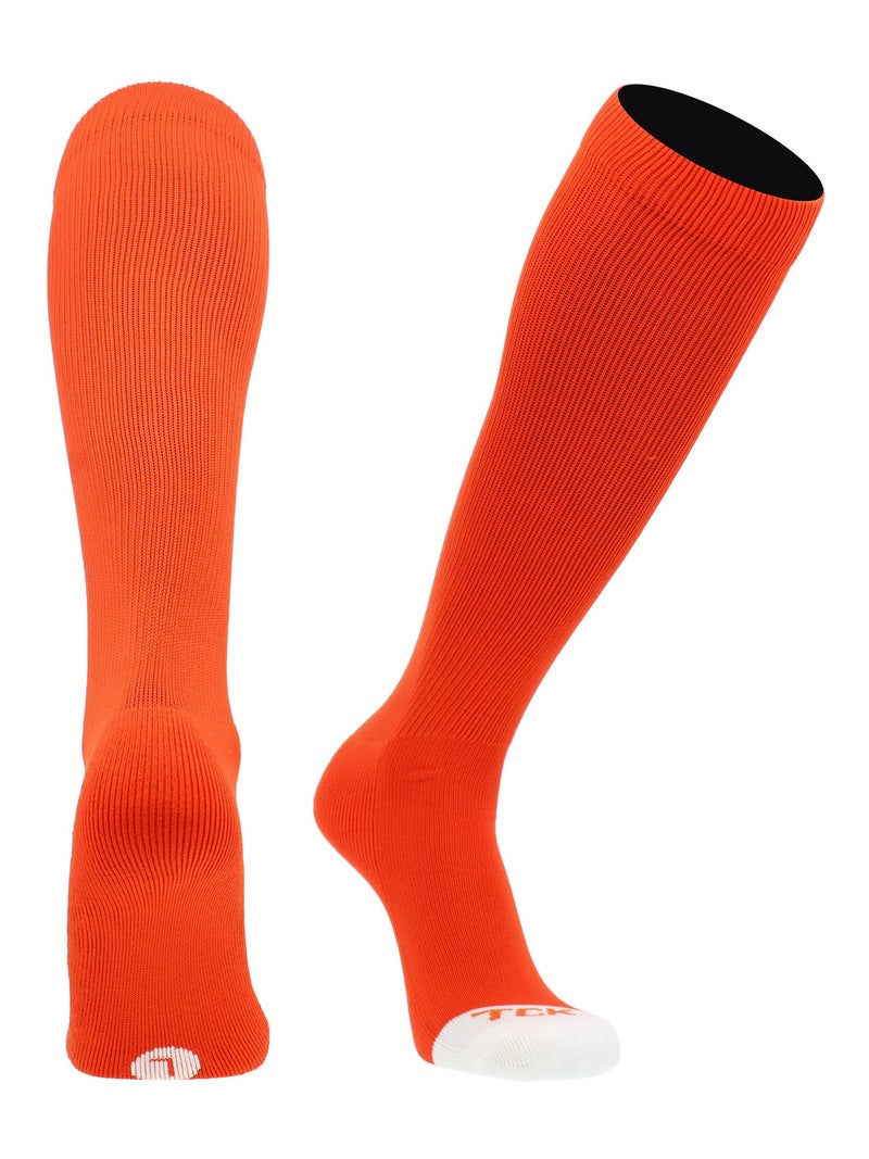 MadSportsStuff Pro Line Over the Calf Baseball Socks (Orange, Medium) - Image 1